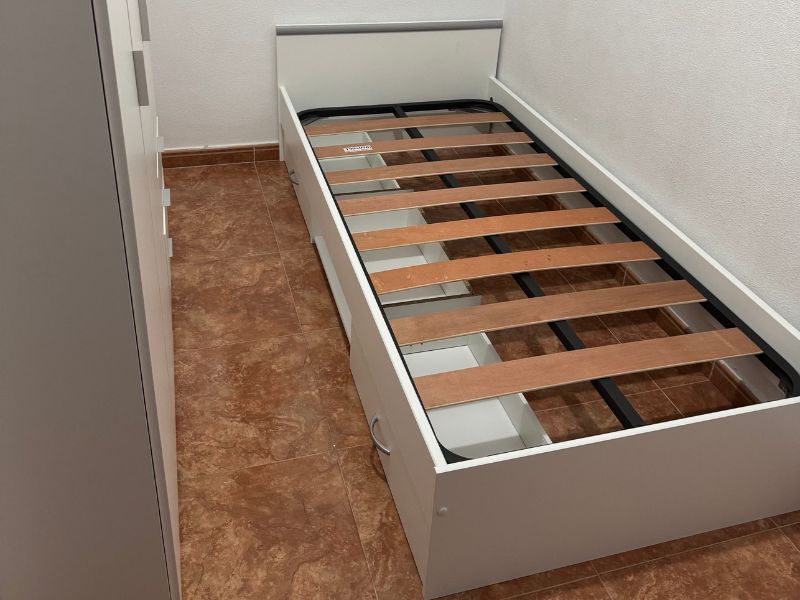 Foto de cliente de Cama Juvenil Village Blanco y Gris 90x200 cm