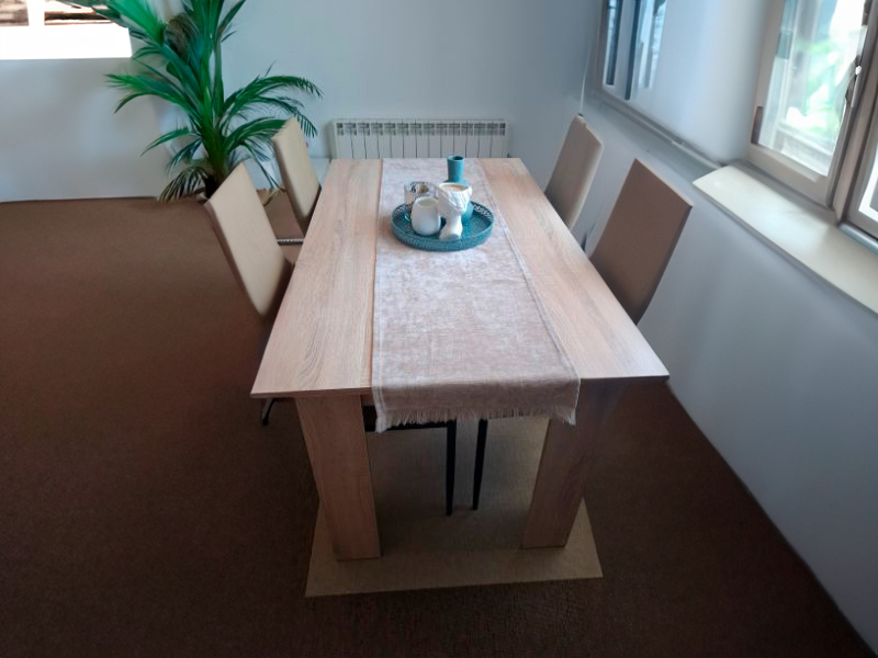 Foto de cliente de Mesa de Comedor Fija Nur Color Roble Sonoma 138x80 cm