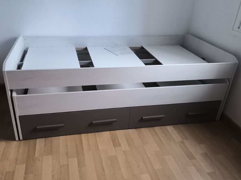 Foto de cliente de Cama Nido Doble con Cajones Juvenil 190x90 cm