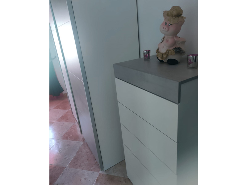 Foto de cliente de Dormitorio Matrimonio Estilo Industrial Pack Muebles Cemento y Blanco