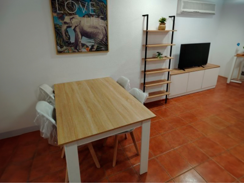 Foto de cliente de Estantería Librería De Pared Rus Roble Safir y Negro 183X60X20 cm