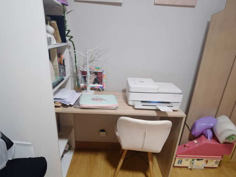 Foto de cliente de Mesa de escritorio con estantería Duplo 120 cm