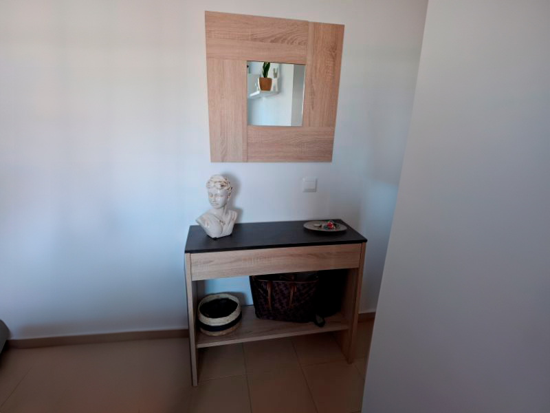 Foto de cliente de Mueble de Entrada Recibidor Consola con Espejo Andy 92 cm