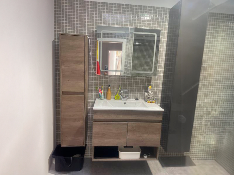 Foto de cliente de Mueble de Baño Pack Nordik Completo (Incluye Lavabo y Espejo)