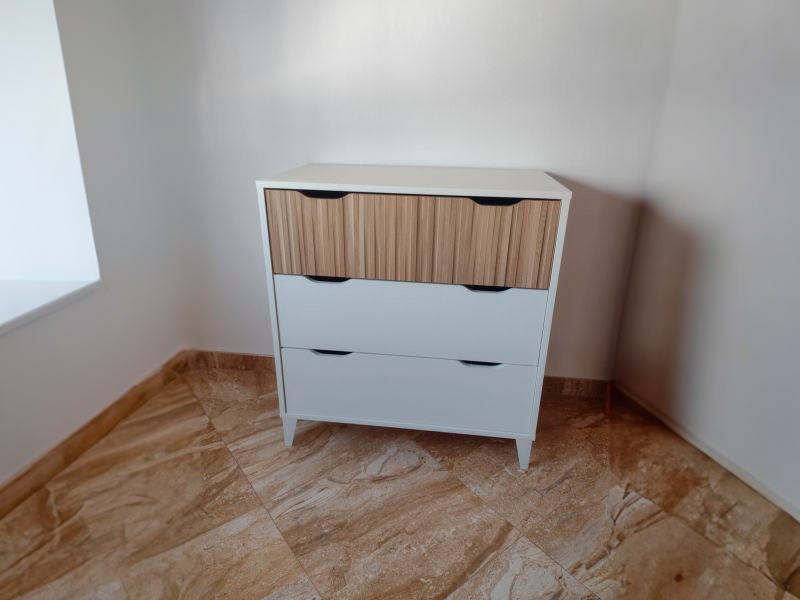 Foto de cliente de Cómoda De 3 Cajones Noite Color Blanco Artik y Natur 71x76 cm