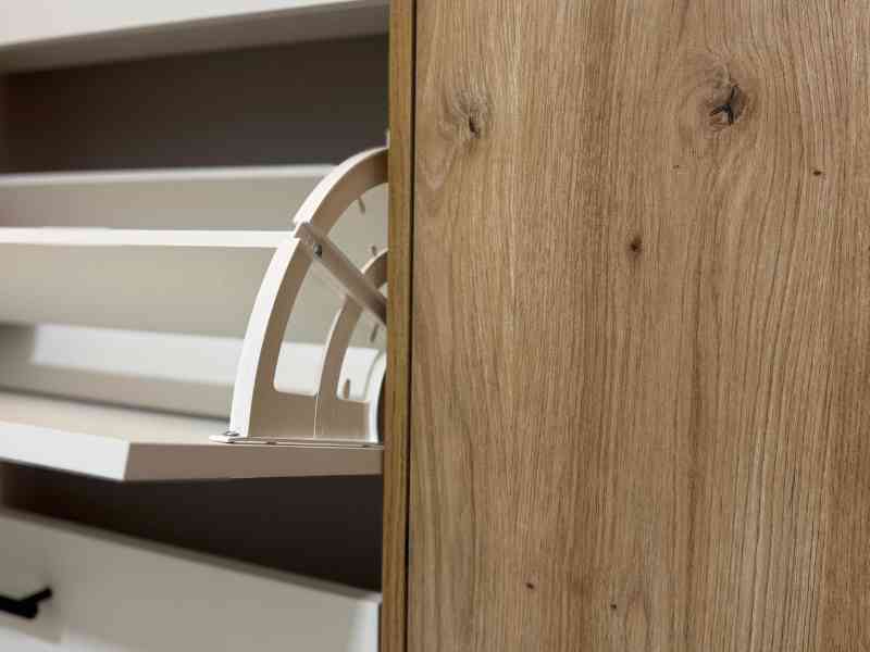 Foto de cliente de Mueble Zapatero Recibidor 4P Roble Nodi y Blanco Artik