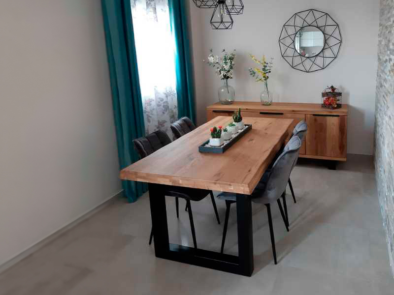 Foto de cliente de Mesa comedor Loft roble nordish salvaje industrial 160x100 cm