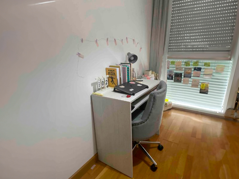 Foto de cliente de Mesa escritorio juvenil blanco alpes 79 cm