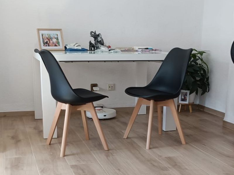 Foto de cliente de Silla Nordica Color Negro Bistro Para Salón Comedor