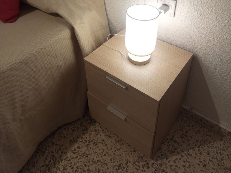 Foto de cliente de Mesita de Noche Modernas Con 2 Cajones Roble 38x45 cm