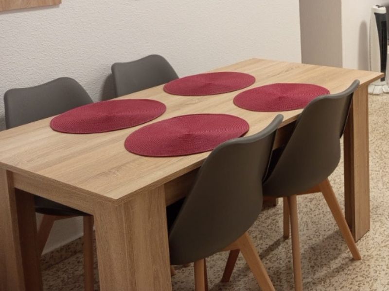 Foto de cliente de Mesa de Comedor Fija Nur Color Roble Sonoma 138x80 cm