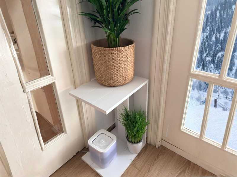 Foto de cliente de Mesa Auxiliar Tesauro Blanco 30x40 cm