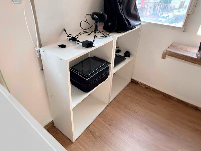 Foto de cliente de Estantería baja Tibet color Blanco mate 50x75x25 cm