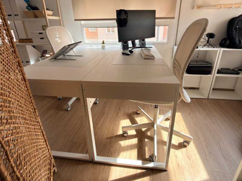 Foto de cliente de Mesa Escritorio Estudio Oficina Color Blanco Nexus 135 cm