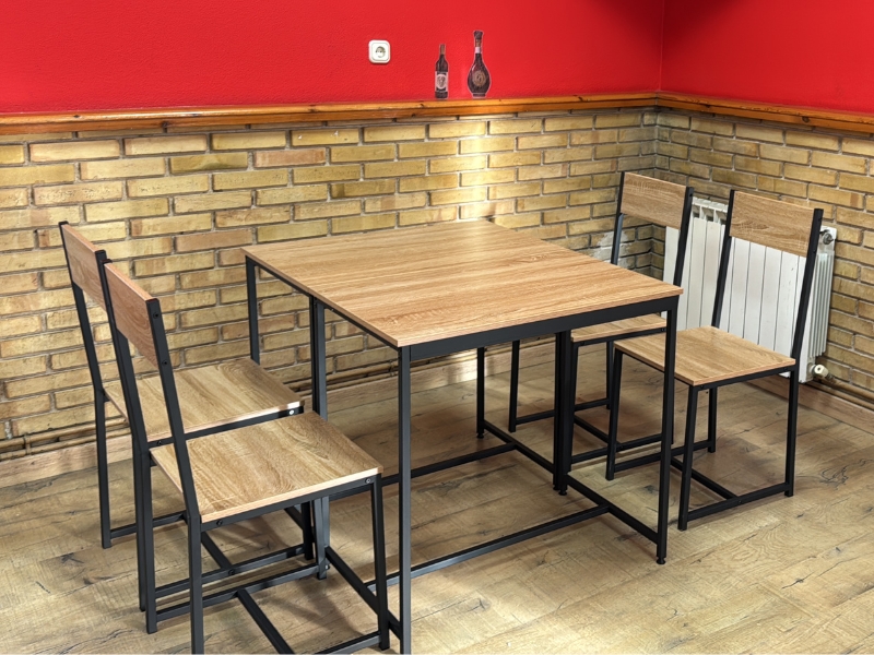 Foto de cliente de Mesa Oficina Escritorio Nibis Color Roble Sonoma y Gris Antracita 160 cm