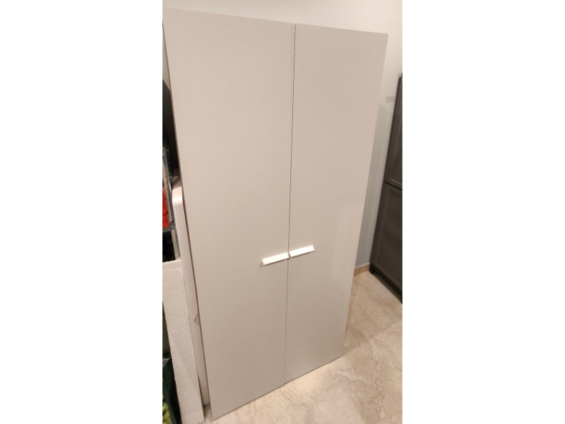 Foto de cliente de Armario 2 Puertas Tibet Color Roble Cambrian y Blanco 79x180 cm
