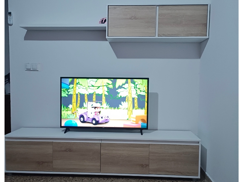 Foto de cliente de Mueble Salón TV Alida Roble Canadian Y Blanco Artik 200 cm