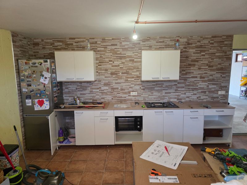 Foto de cliente de Cocina Modular Cooking Completa Blanco Mate y Roble 180 cm