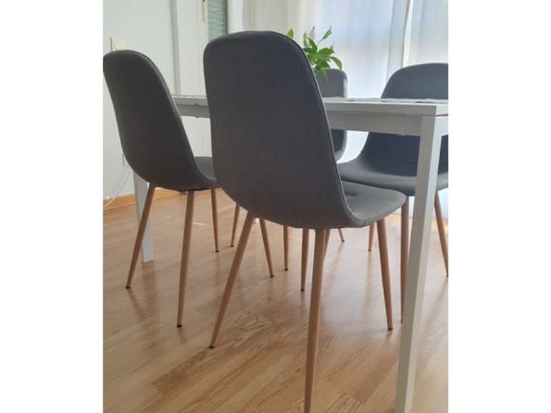 Foto de cliente de Silla Comedor Salón James Estilo Nórdico Color Gris