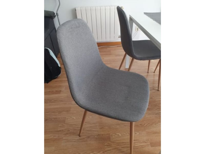 Foto de cliente de Silla Comedor Salón James Estilo Nórdico Color Gris