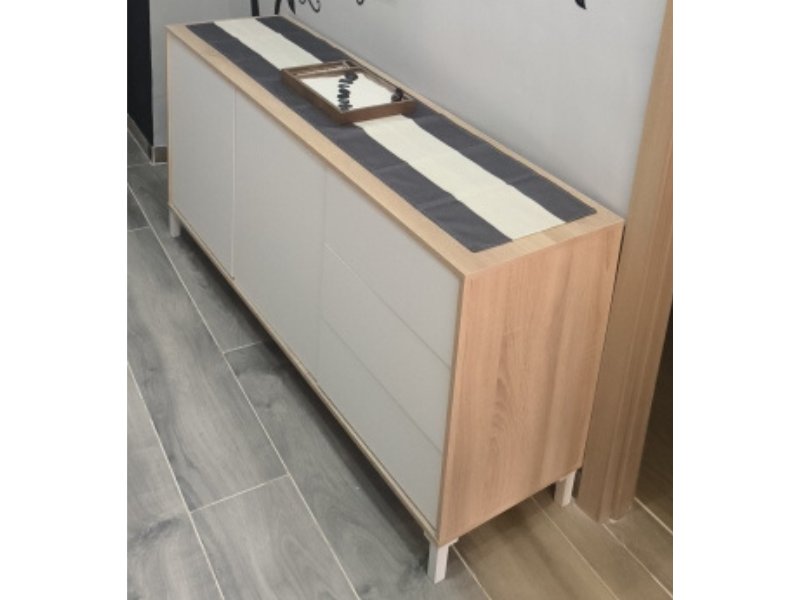 Foto de cliente de Aparador Brooklyn 2p 3c Roble Canadian y Blanco Artik 154 cm