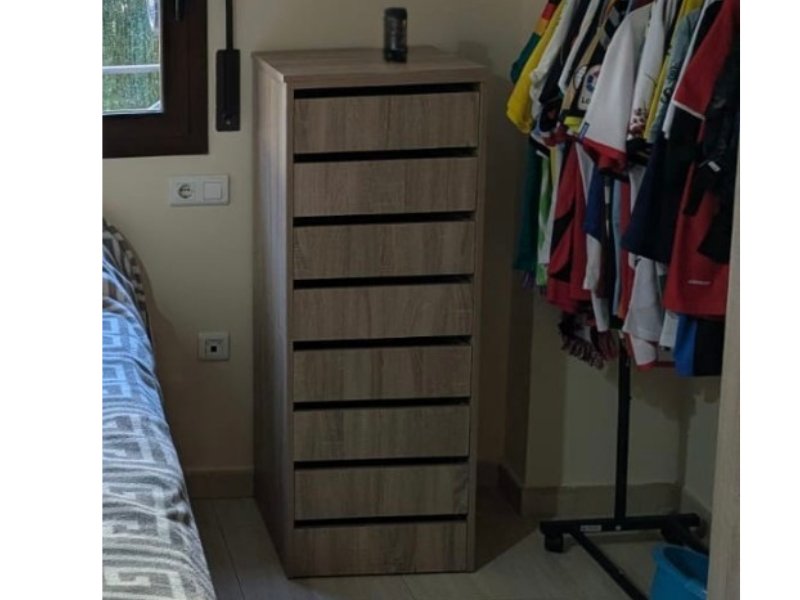Foto de cliente de Cajonera de Armario Interior Muebles Auxiliares Pack 2  Roble Cambrian 46x127x45 cm