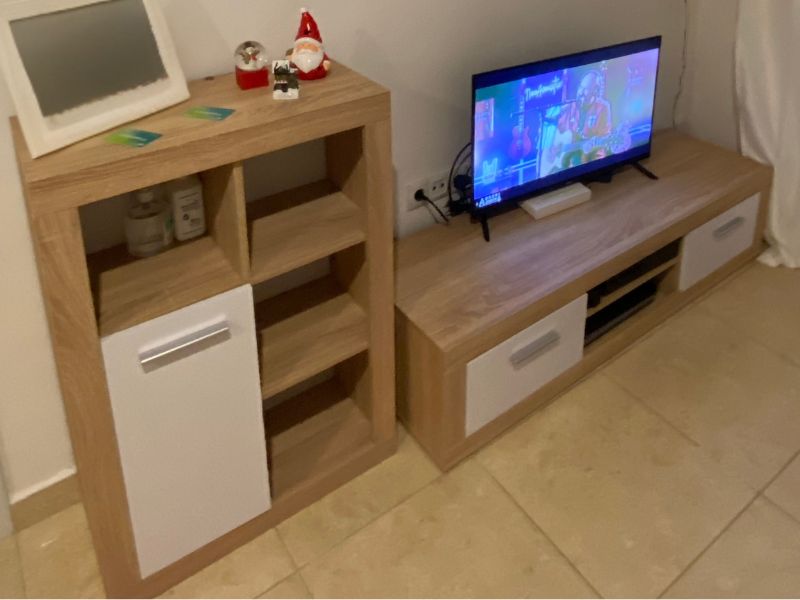 Foto de cliente de Mueble de Salón Comedor Fera Color Roble Sonoma y Nymphaea Alba 203 cm