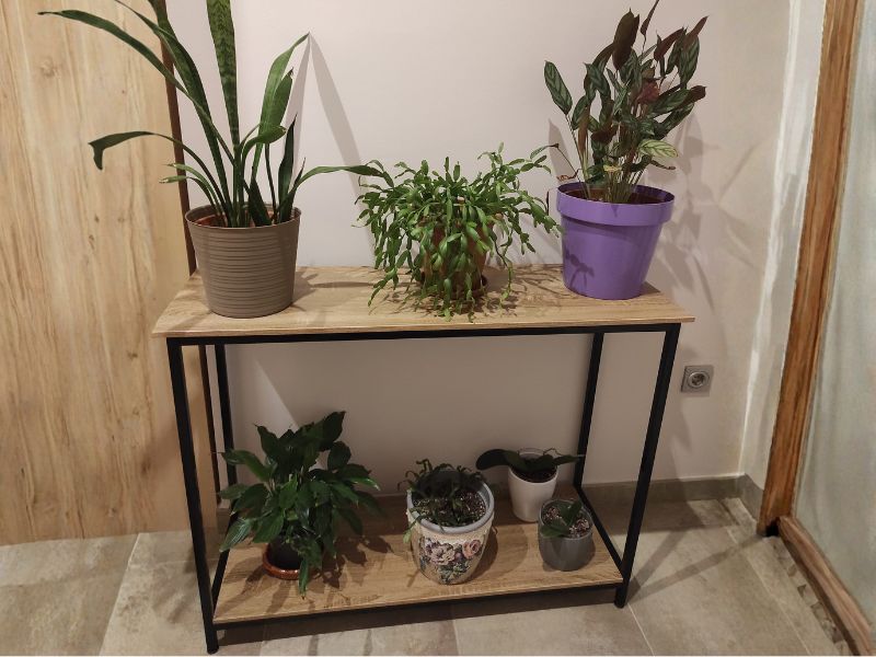 Foto de cliente de Mueble de Entrada Recibidor Consola Lofi Roble Cambrian y Negro 106 cm