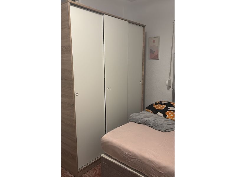 Foto de cliente de Armario con Puerta Corredera Tibet Cambrian y Blanco 150x200 cm