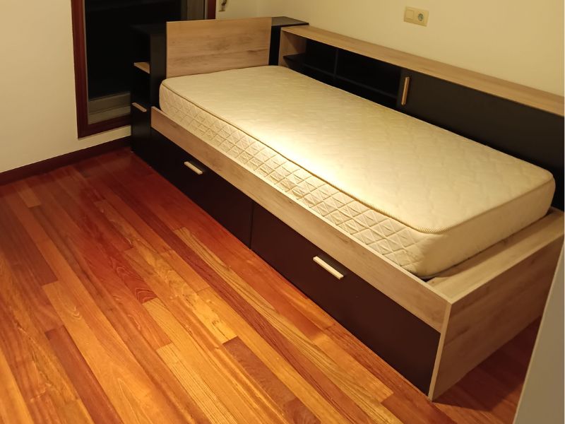 Foto de cliente de Cama Life Con Almacenaje Dormitorio Juvenil Negro Y Roble Kronberg 90x190-200 cm