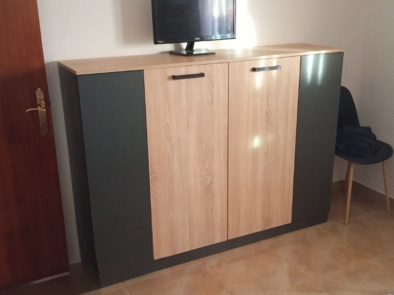 Foto de cliente de Aparador Nibis Roble Sonoma y Gris Antracita Colección Nibis 160 cm