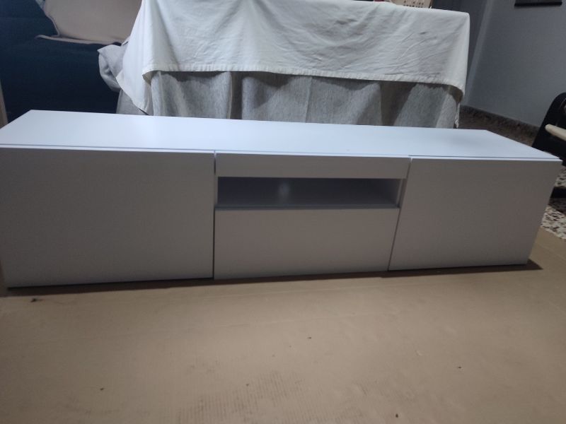Foto de cliente de Mueble Tv Sami en Color Blanco Mate 150 cm