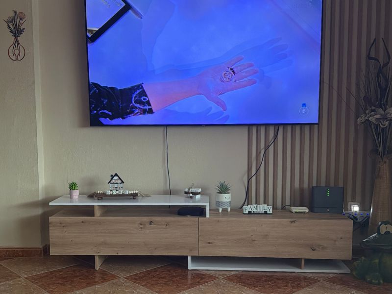 Foto de cliente de Mueble de Salón Moderno Orlis Roble Artesano y Blanco Mate 200 cm