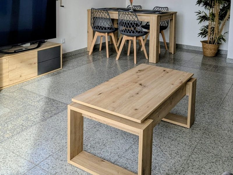 Foto de cliente de Mesa de Comedor Extensible Kendra Roble Nodi 140-190x90 cm