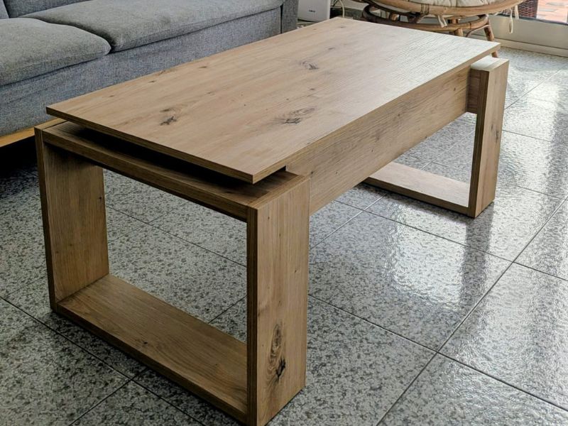 Foto de cliente de Mesa de Centro Elevable Nova Color Roble Nodi 105x55 cm