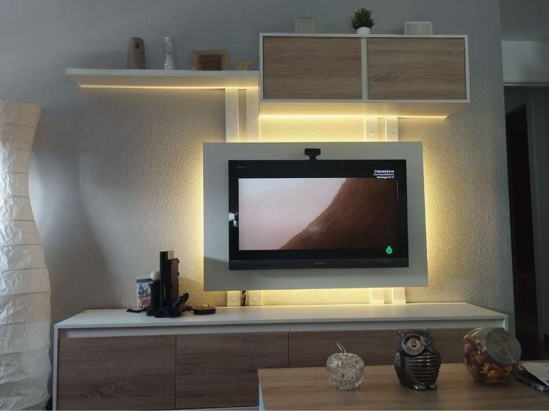 Foto de cliente de Mueble Salón TV Alida Roble Canadian Y Blanco Artik 200 cm