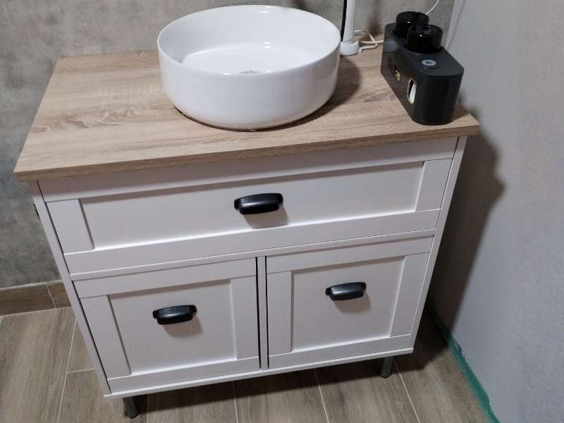 Foto de cliente de Mueble de Baño con Patas Siena Cottage 82 cm (Lavabo Opcional)