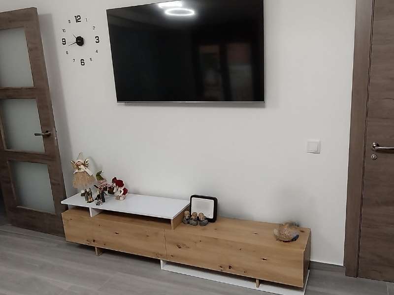 Foto de cliente de Mueble de Salón Moderno Orlis Roble Artesano y Blanco Mate 200 cm