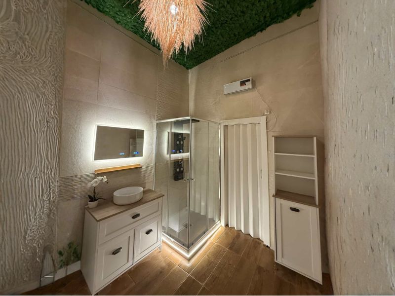 Foto de cliente de Mueble De Baño Pack Siena Blanco Soft Y Roble Cambrian Con Columna (Incluye Lavabo)