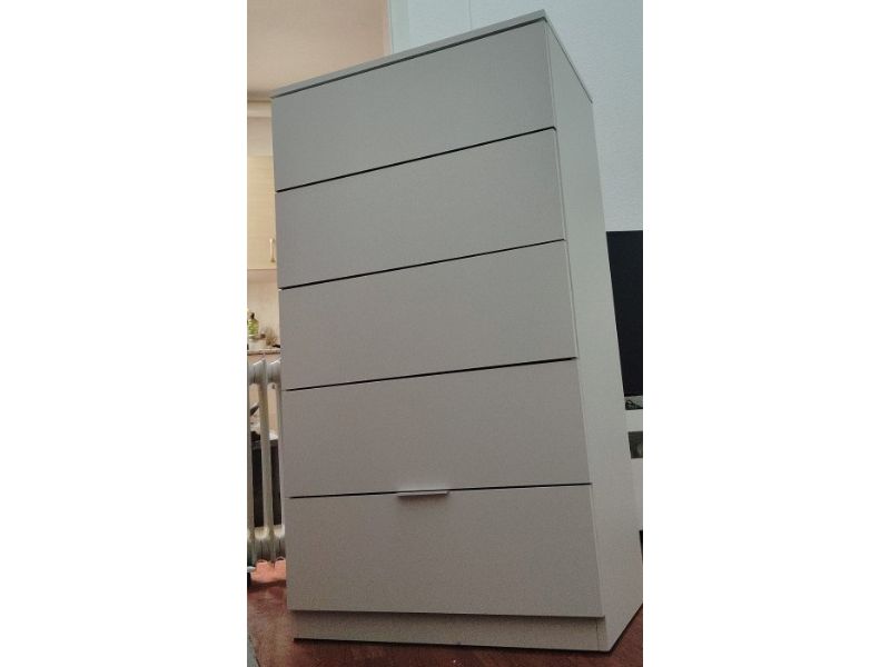 Foto de cliente de Cómoda De 5 Cajones Color Blanco Artik Dormitorio 60x110 cm