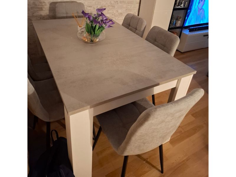 Foto de cliente de Silla Salón Comedor Portland Color Gris