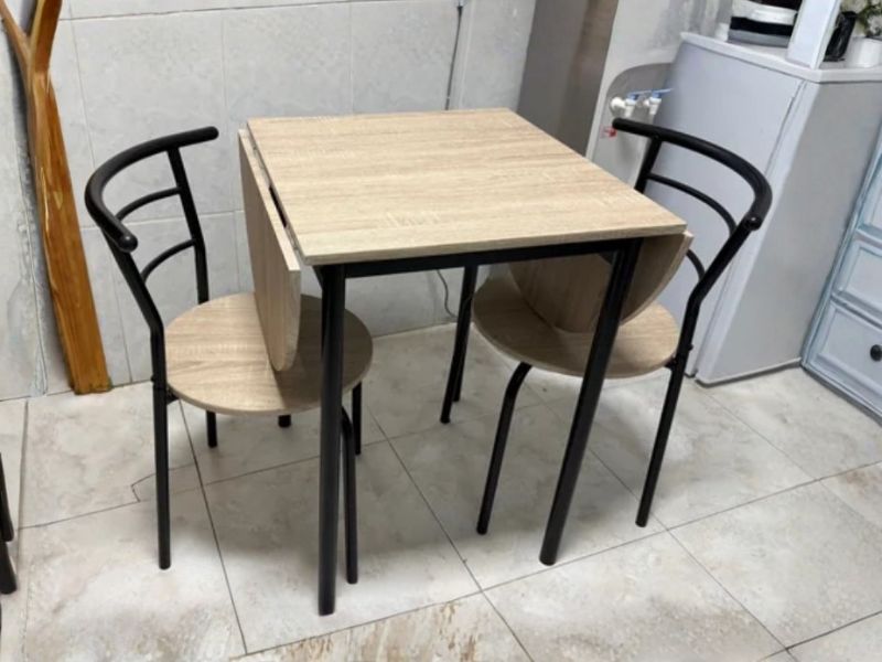 Foto de cliente de Conjunto Mesa y 2 Sillas Roble y Negro Butterfly