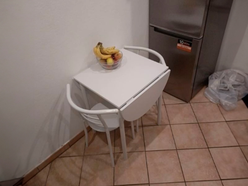 Foto de cliente de Conjunto Mesa + 2 sillas Blanco Butterfly