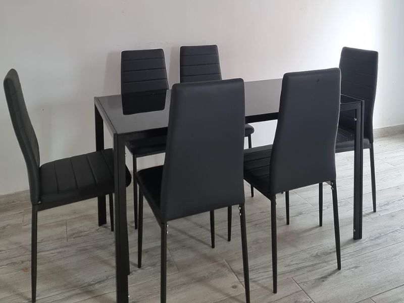 Foto de cliente de Silla de Comedor Avat Estilo Industrial Color Negro