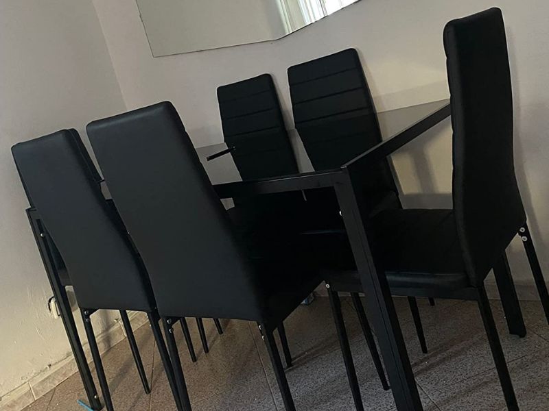 Foto de cliente de Silla de Comedor Avat Estilo Industrial Color Negro