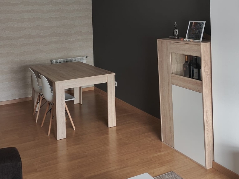 Foto de cliente de Pack Muebles De Salón Moderno En Blanco Y Roble Canadian