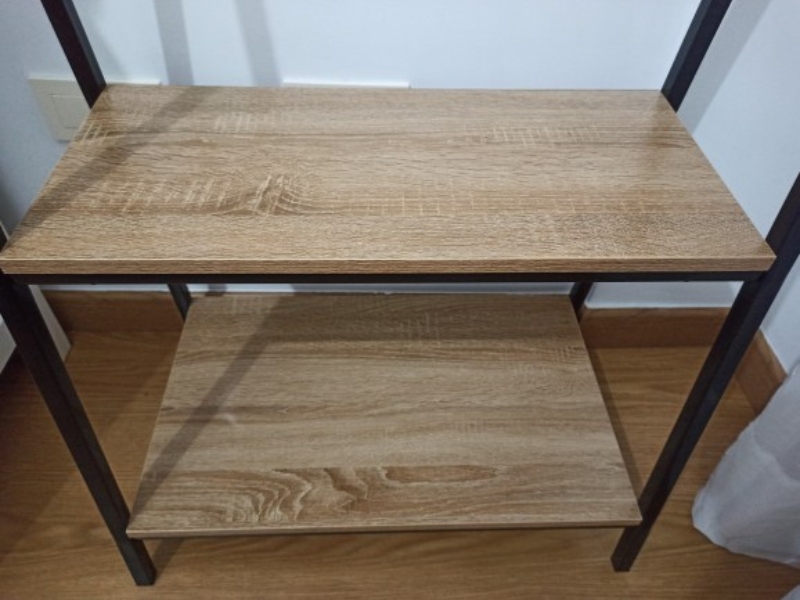 Foto de cliente de Burro de Ropa 2 Estantes Cepi Color Negro y Roble Cambrian 64x150 cm