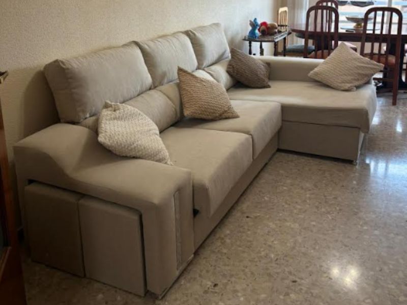 Foto de cliente de Sofá Chaise Longue 3 Plazas Oscar Color Beige 263 cm