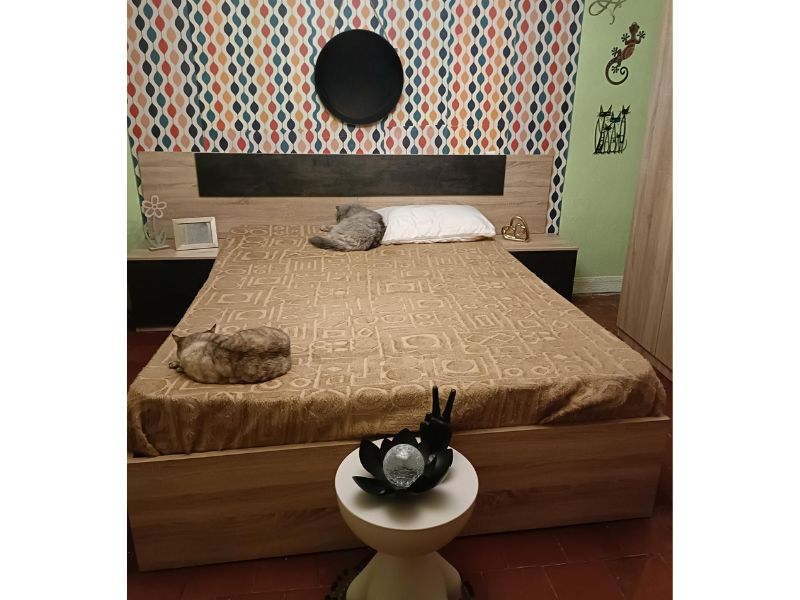 Foto de cliente de Cama de Matrimonio Con Cajones 150x190 Color Roble