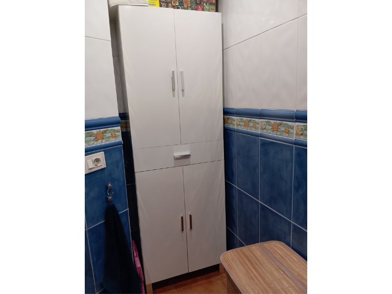 Foto de cliente de Mueble Auxiliar de Baño Galatea Blanco Brillo 60x182 cm